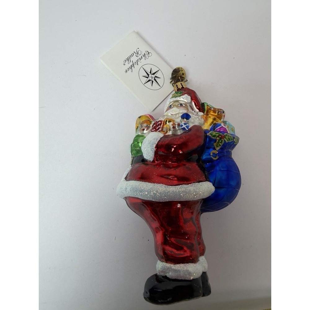 Christopher Radko‎ Christmas Classic Santa Ornament 1010342 2003 Blown Glass